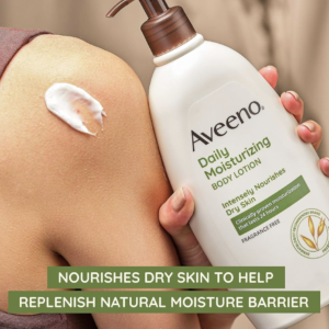 Aveeno Daily Moisturizing Body Lotion, Body Lotion for Dry Skin with Prebiotic Oat, Paraben Free, Fragrance Free, Non-Greasy, Non-Comedogenic Moisturizer 532ml