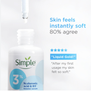 Simple Booster Serum 3% Hyaluronic Acid and B5