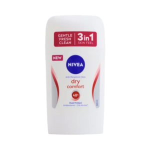 Nivea Dry Comfort Anti-perspirant Stick Dual Protect Antibacterial Stick- 50ml- Germany