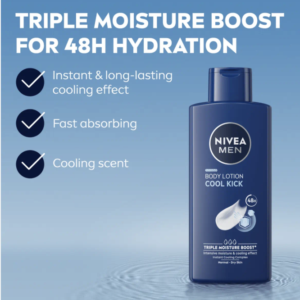NIVEA MEN COOL KICK BODY LOTION 400ML