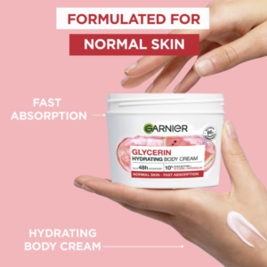 GARNIER GLYCERIN HYDRATING BODY CREAM WITH WATERMELON 380ml- uk
