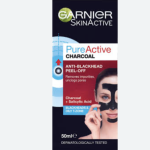 GARNIER PURE ACTIVE ANTI BLACKHEAD CHARCOAL MASK PEEL OFF
