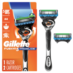 Gillette Fusion5 ProGlide Men’s Razor, Handle & 2 Blade Refills (Packaging May Vary)