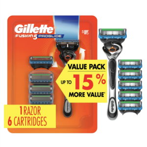 Gillette Fusion5 ProGlide Shaving Razor for Men, Razor Handle, 6 Razor Blade Refills, FlexBall Razor Handle and Precision Trimmer for Men- canada