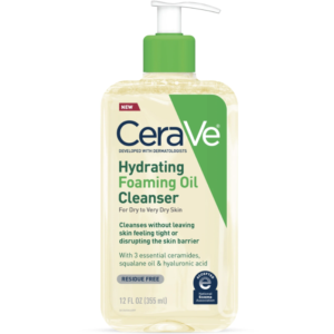 CeraVe Hydrating Foaming Oil Cleanser, Daily Face Wash For Dry to Very Dry Skin 237ml