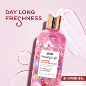 Nykaa Wanderlust Japanese Cherry Blossom Hydrating Perfume Body Wash with Red Berry & Orchid 300 ml