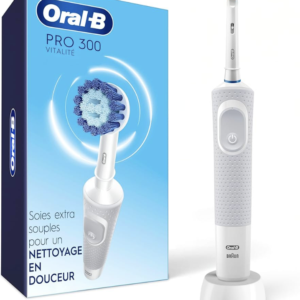 Oral-B Pro 300 Sensitive Clean Vitality Electric Toothbrush with (1) Brush Head, Rechargeable, White