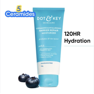 Dot & Key Ceramides & Hyaluronic Barrier Repair Moisturizer for Normal, Dry & Combination Skin (100g)