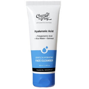 Chemist at Play Gentle & Hydrating Face Cleanser | Hydrates Dull & Dry Skin | Enriched with Vitamin E, Rice Water & Oatmeal | Removes Excess Oil & Dirt | For All Skin Types | For Men & Women