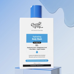 Chemist at Play Hydrating Body Wash |With 5% Hyaluronic Acid Bodywash for Intense Hydration | Reduces Flakes & Itchiness |For Dry Skin |Polyglutamic Acid & Hyaluronic Acid |For Women & Men