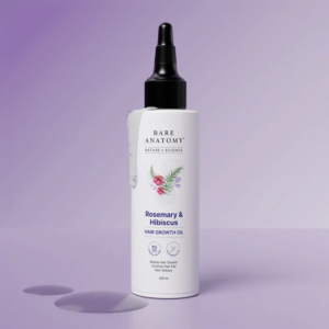 Bare Anatomy Nature x Science Rosemary Hibiscus Hair Growth Oil for Women & Men | Helps Hair Growth & Strengthens Hair | Nourishes Scalp & Controls Hair Fall | Suitable for All Hair Types - 1
