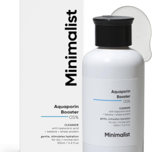 Minimalist 5% Aquaporin Booster | Hydrating Face Wash For Dry Skin with Hyaluronic Acid | Sulphate Free | Non-drying Cleanser | For Women & Men (100 ml)