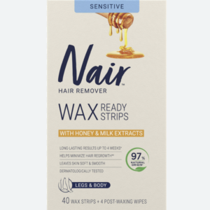Nair Wax Ready Strips For Legs & Body With Milk And Honey