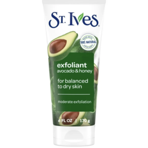 St. Ives Avocado & Honey Face Scrub, Facial Exfoliant for Balanced to Dry Skin, 6 oz