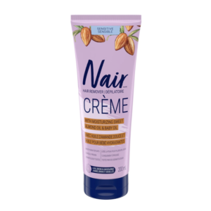 Nair Hair Removal Crème for Sensitive Skin with Sweet Almond Oil and Baby Oil, 200ml