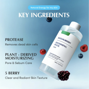 EQQUALBERRY Swimming Pool Toner - Gentle Exfoliating Toner with Natural Enzyme | Boosted Hydration with Hyaluronic Acid | Daily Toner for Sensitive Skin | Korean Skincare, 10.14 Fl. Oz / 300m