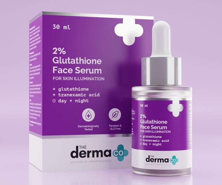 THE DERMA CO 2% GLUTATHIONE FACE SERUM WITH GLUTATHIONE AND TRANEXAMIC ACID FOR SKIN ILLUMINATION (30ML) - INDIA