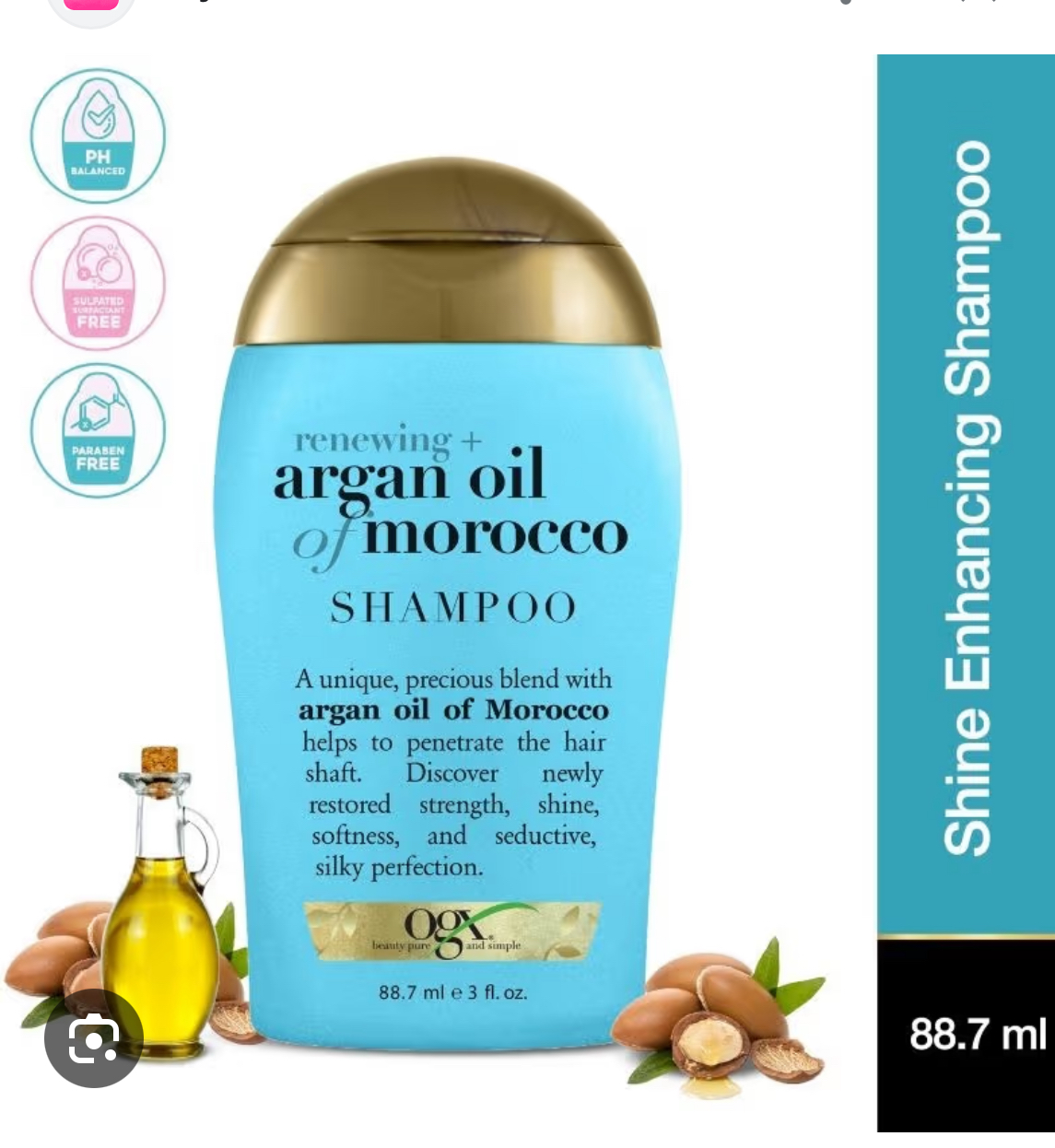 OGX RENEWING ARGAN OIL OF MOROCCAN SHAMPOO 88.7ml Canada