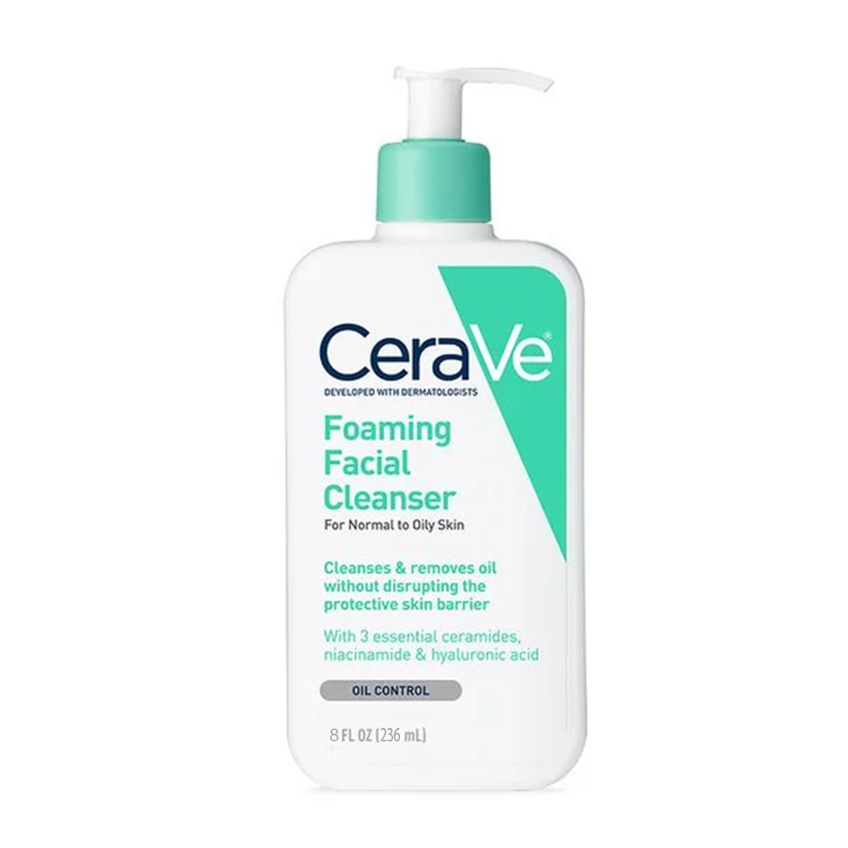 CeraVe Foaming Cleanser with Niacinamide for Normal to Oily Skin 236ml - UK