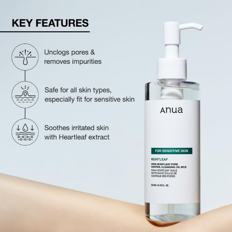 ANUA HEARTLEAF PORE CLEANSING OIL MILD 200ML