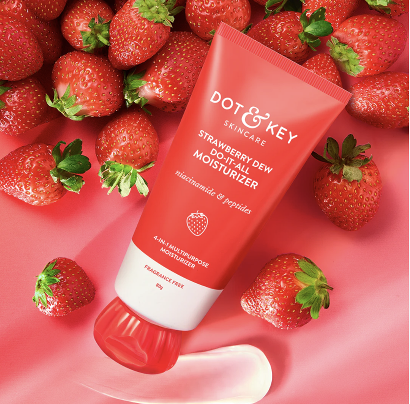 Dot & Key Strawberry Dew Do-It-All Moisturizer Niacinamide, Peptides & Hyaluronic acid, Non-Sticky
