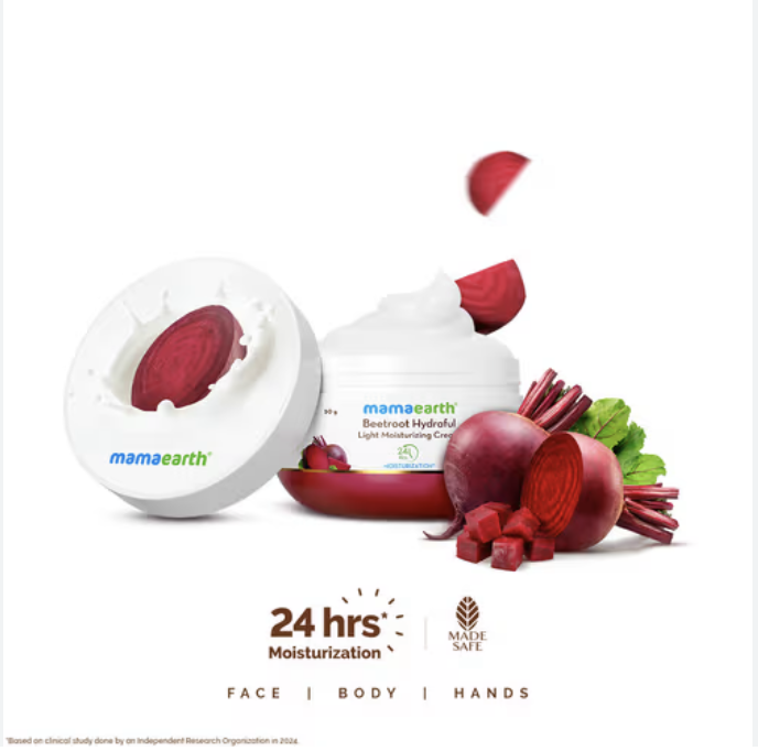 Mamaearth Beetroot Hydraful Light Moisturizing Cream Size: 50g