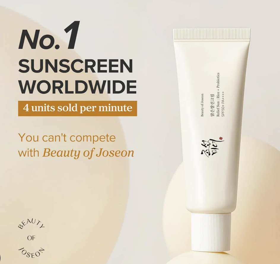 Beauty of Joseon Relief Sun: Rice+Probiotics SPF50+ PA++++ -10ml mini