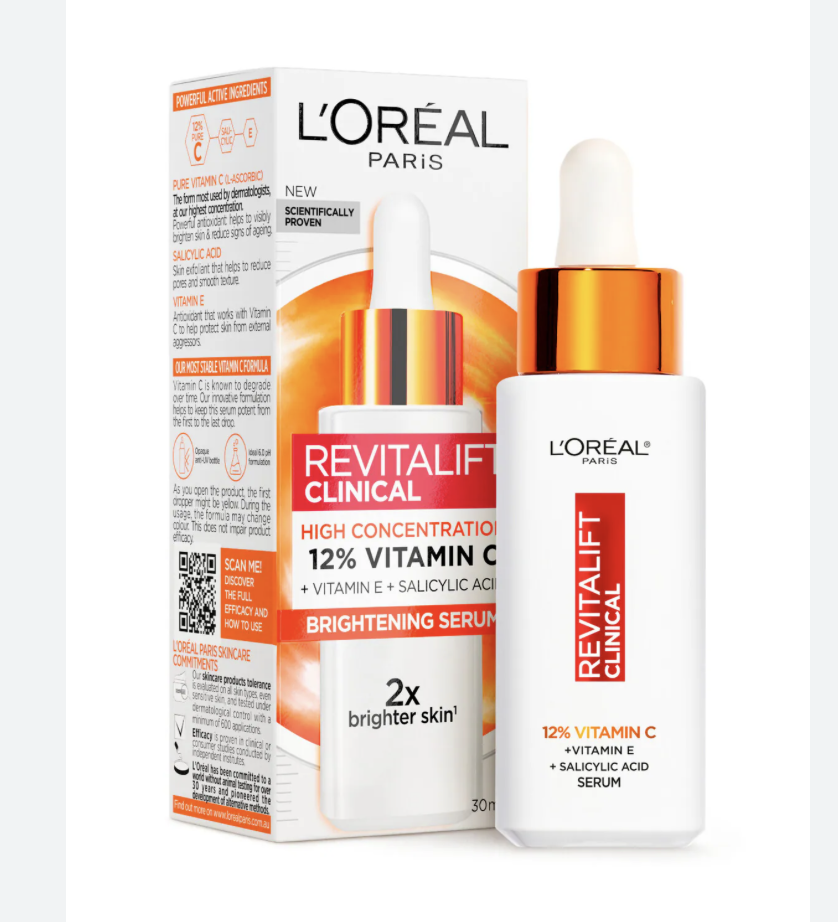 Loreal PARIS REVITALIFT CLINICAL 12% PURE VITAMIN C SERUM, 30ML