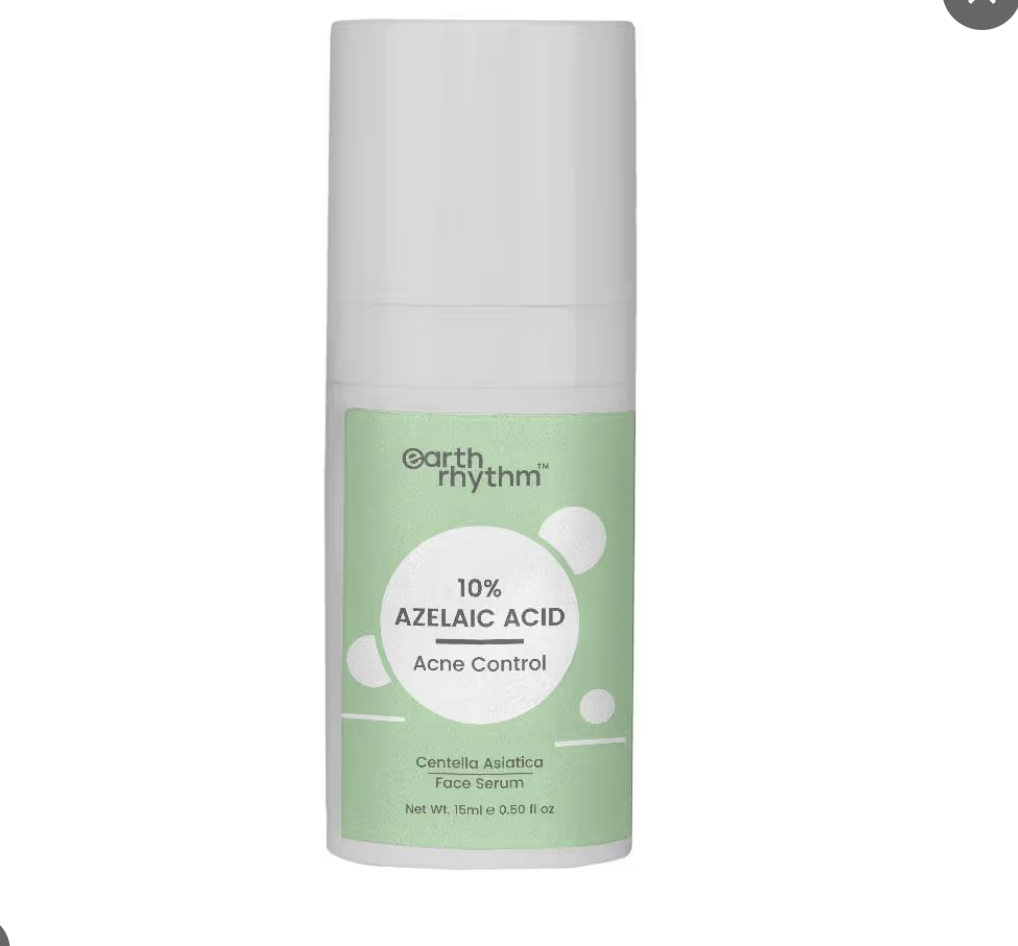 Earth Rhythm 10% Azelaic Acid Acne Control Face Serum with Centella Asiatica (15ml)