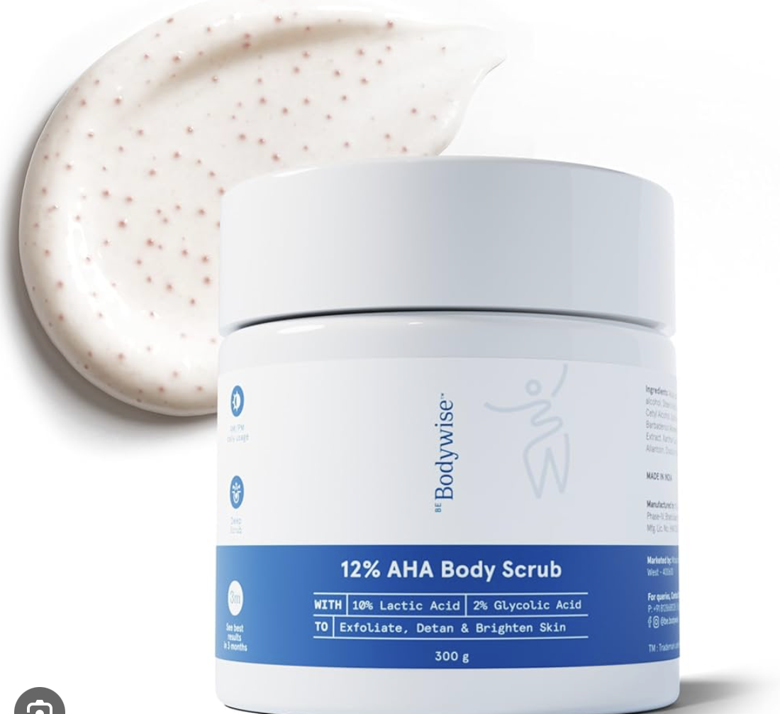 Be Bodywise 10% AHA Lactic Acid Body Scrub (300g)