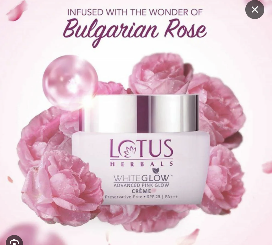 Lotus Herbals Pureglow Advanced Pink Cream 50g