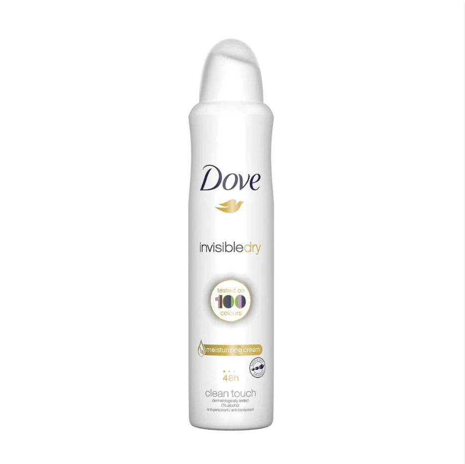 Dove Invisible Dry Clean Touch Deodorant, 250ml
