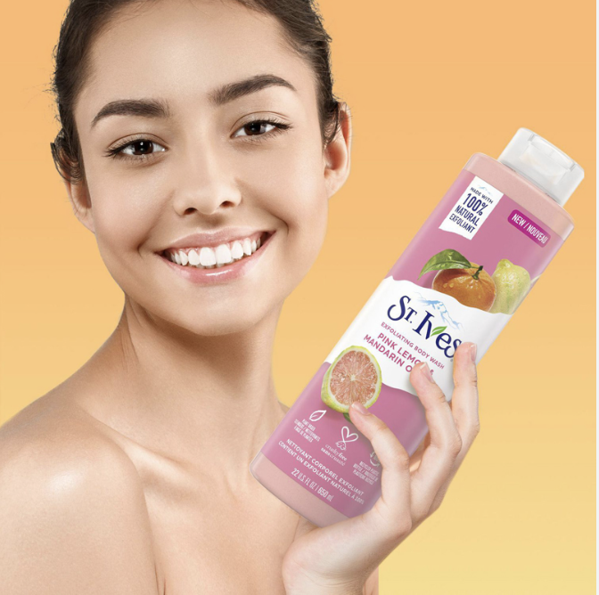 St Ives Exfoliating Body Wash Pink Lemon & Mandarin Orange 650ml - Canada