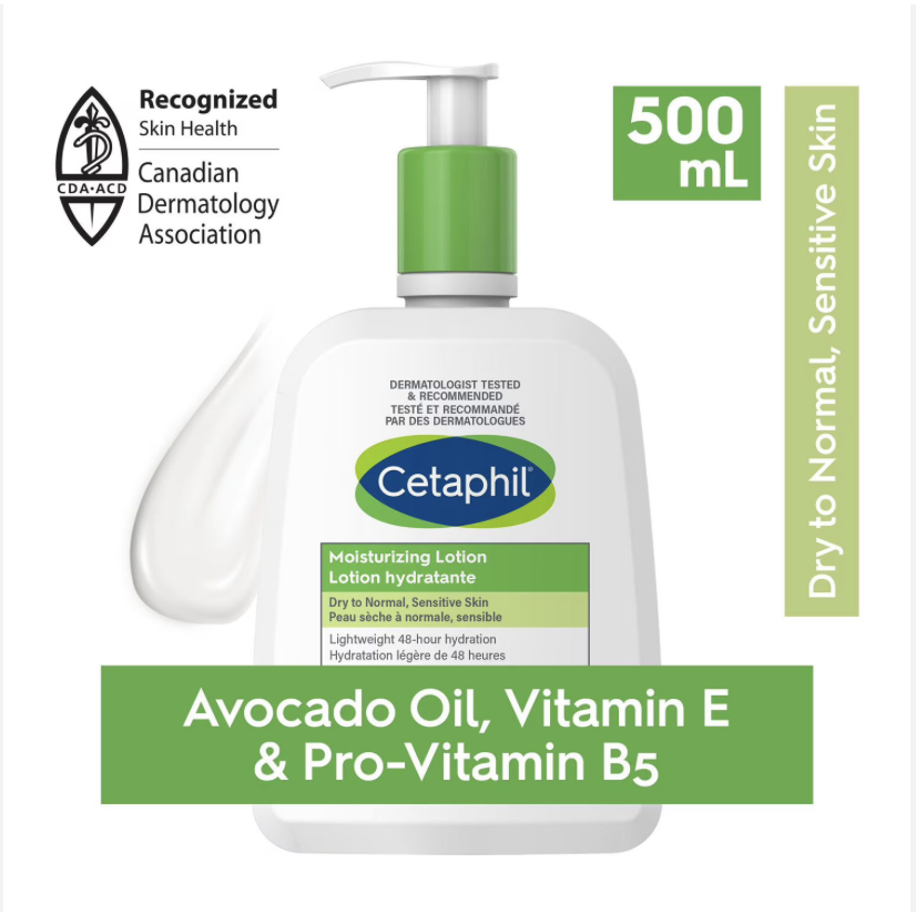 Cetaphil Moisturizing Lotionl | Hydrating Body Lotion and Moisturizer for All Skin Types | Nourishing Lotion for Sensitive Skin 500ml - Canada