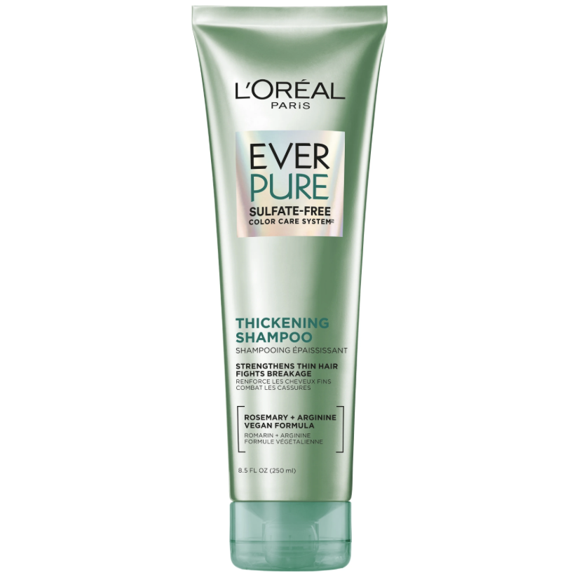 Loreal Paris Sulfate Free Thickening Shampoo for Fortifying Fine Hair, EverPure