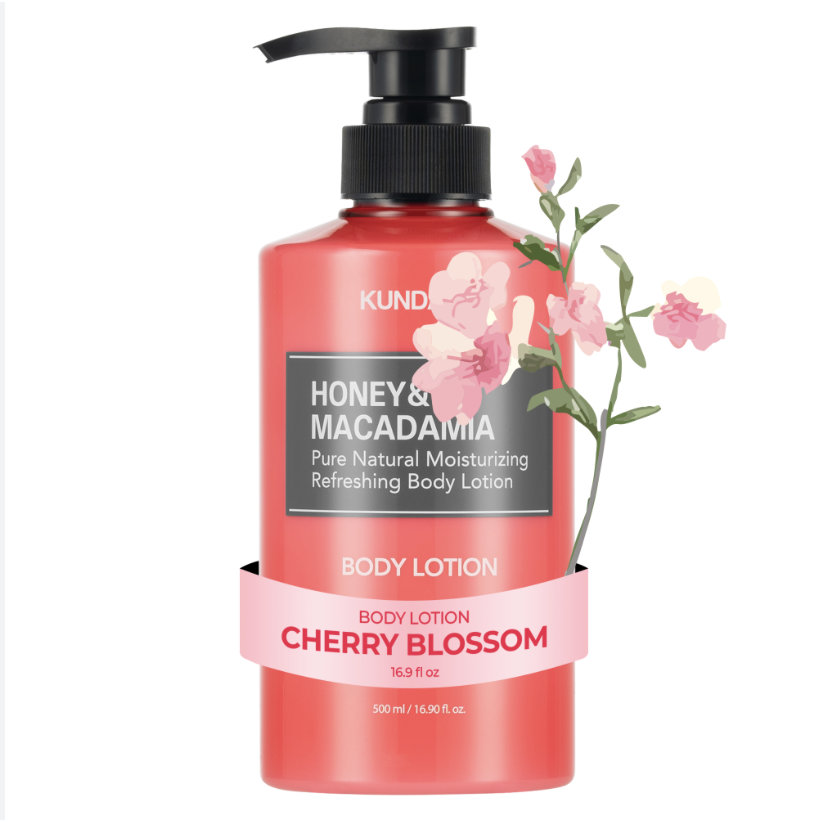 KUNDAL Honey & Macadamia Pure Body Lotion 500ml #Cherry Blossom