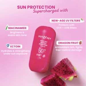 Dot & Key Dragon Fruit Bounce Sunscreen In-Vivo Tested SPF 50+ PA++++ - with New Age UV Filters (50 gm)