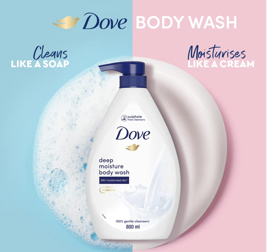Dove Beauty Nourishing Body Wash 800 Ml- Singapore