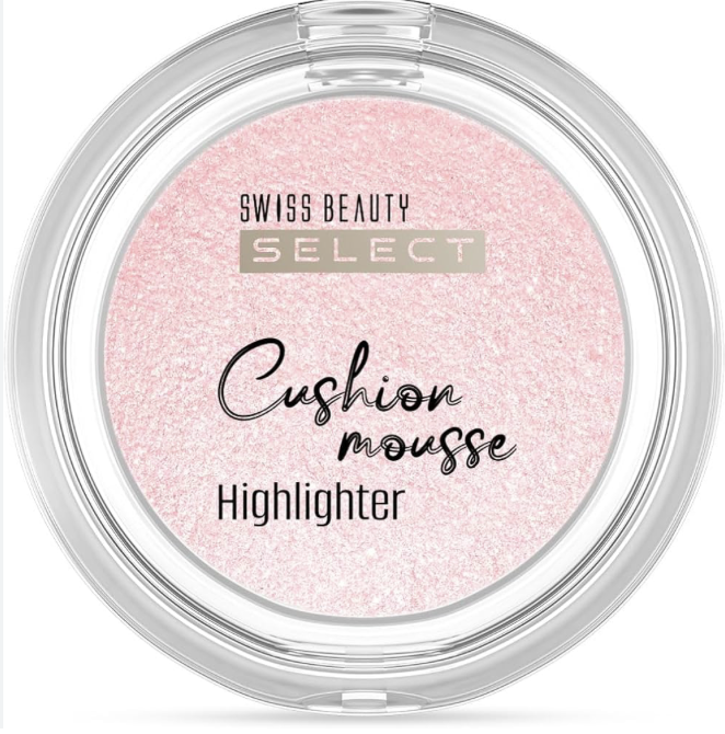 Swiss Beauty Select Cushion Mousse Highlighter| Lit-From-Within Finish | Glowy & Dewy Skin - 02 pink forest