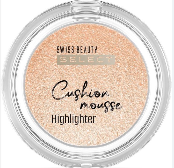 Swiss Beauty Select Cushion Mousse Highlighter| Lit-From-Within Finish | Glowy & Dewy Skin - 03 champagne gleam
