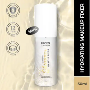 Faces Canada Ultime Pro Shimmer Makeup Fixer, 50 ml | Long Lasting Makeup Setting Spray | Keeps Makeup Intact | Glamourous Shimmer Finish | Hydrates, Soothes & Refreshes Skin | Alcohol Free