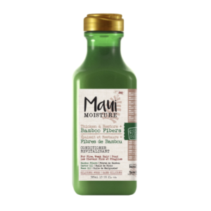 Maui Moisture Thicken & Restore + Bamboo Fibers Strengthening Conditioner to Soften Transitioning or Natural Hair & Renew Brittle Hair, Vegan, Silicone- & Paraben-Free, 385 ml