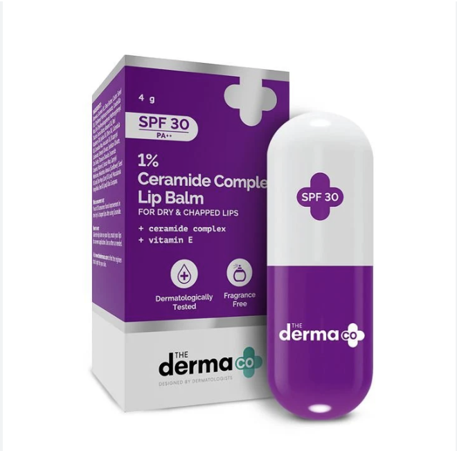 Derma Co 1% Ceramide Complex Lip Balm – Ultimate Lip Hydration And Repair