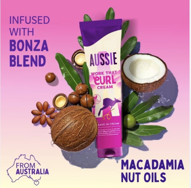 Aussie Work That Curl Cream Leave-In 160ml