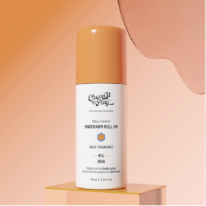 Chemist at Play UnderArm Roll-On with 5% AHA| Lactic & Mandelic Acid|Prevents Odour, Brightens Skin & Exfoliates Underarm | For Sensitive Skin | Aqua Fragrance |