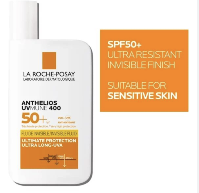 LA ROSHE-POSAY Anthelios UVMUNE 400 Invisible Fluid SPF50 50ML
