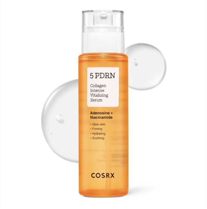 COSRX 5 PDRN Collagen Intense Vitalizing Serum - Korean Serum for Skin Firming & Glowing with Salmon DNA, Centella, Lactobacillus PDRN & Collagen, Korean Skin Care