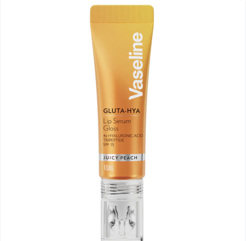 Vaseline Gluta-Hya Juicy Peach Lip Serum Gloss SPF15 10ml