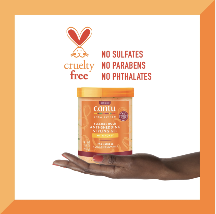 Cantu Flexible Hold Anti-Shedding Styling Gel with Honey 524g