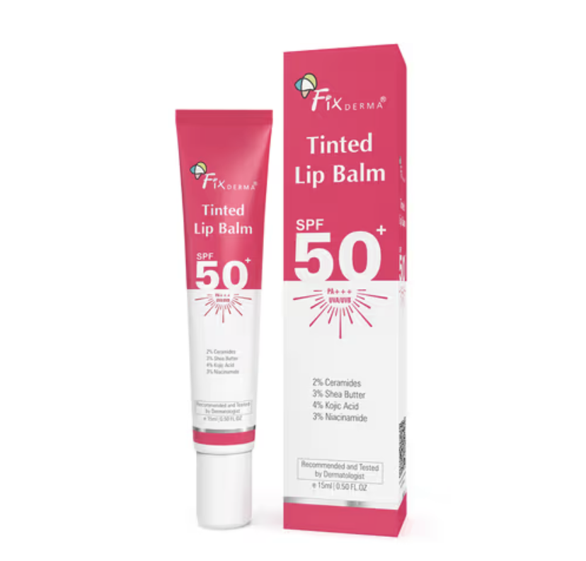 Fixderma 4% Kojic Acid Tinted Lip Balm SPF 50+